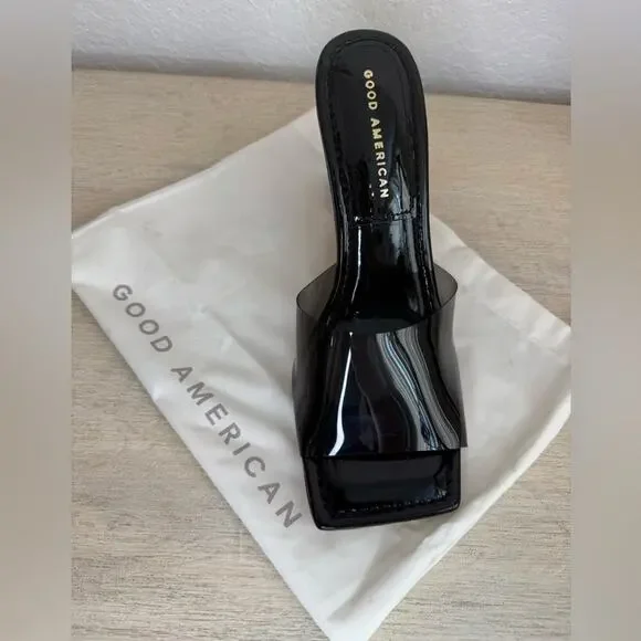 Good American | Cinderella Black Wedges - Picture 4 of 6